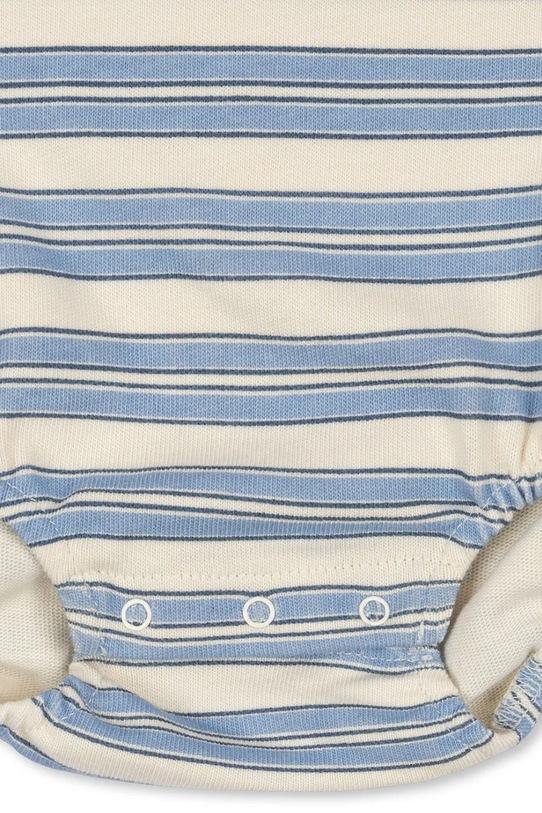 Konges Sløjd body bawełniane niemowlęce SPOTTY ROMPER GOTS KS105089.PPY2 niebieski