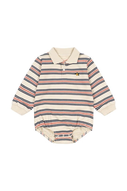 Konges Sløjd body bawełniane niemowlęce SPOTTY ROMPER GOTS multicolor KS105089.PPY2