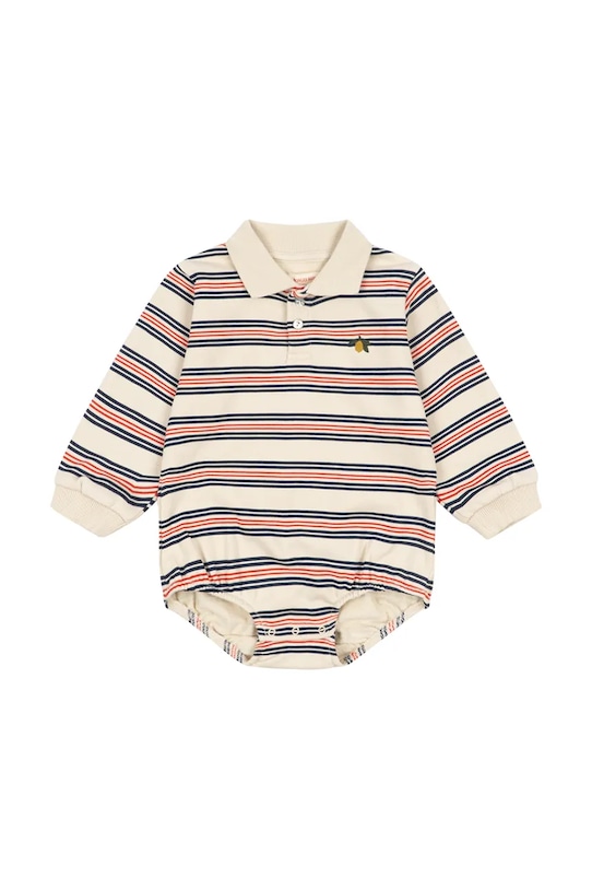 Konges Sløjd body bawełniane niemowlęce SPOTTY ROMPER GOTS multicolor KS105089.PPY2