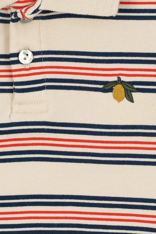 Chłopiec Konges Sløjd body bawełniane niemowlęce SPOTTY ROMPER GOTS KS105089.PPY2 multicolor