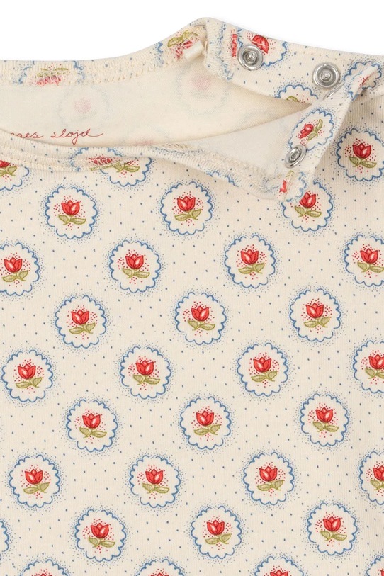 Dječaci Bodi za bebe Konges Sløjd BASIC LS BODY GOTS KS104673.PPY2 bež