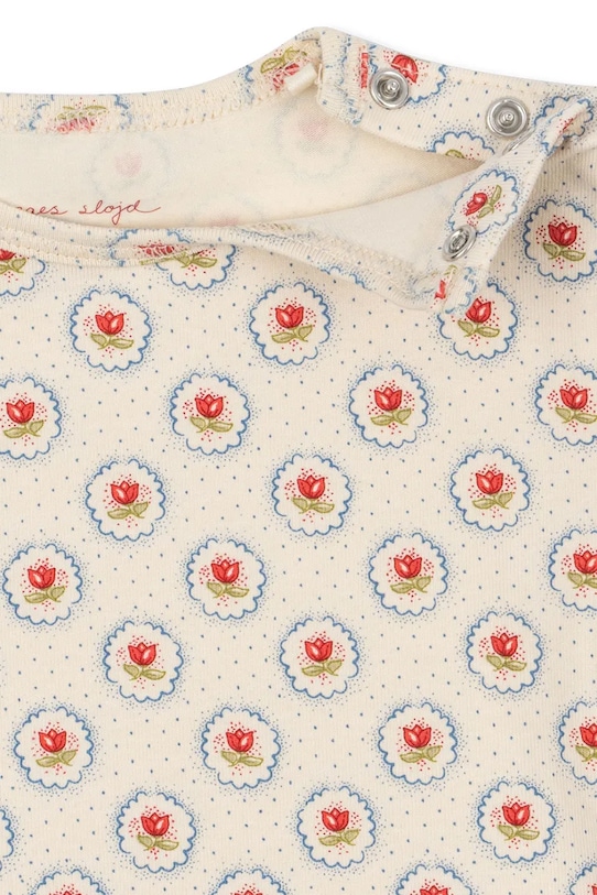 Dječaci Bodi za bebe Konges Sløjd BASIC LS BODY GOTS KS104673.PPY2 bež