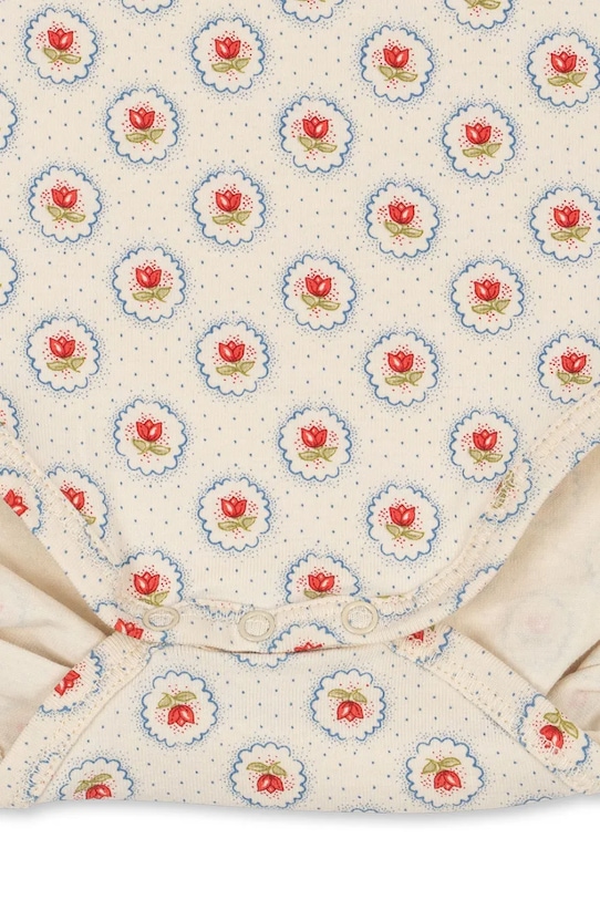 Bodi za bebe Konges Sløjd BASIC LS BODY GOTS KS104673.PPY2 bež