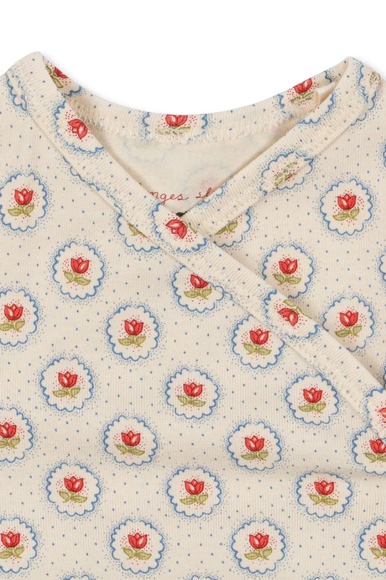 Dječaci Bodi za bebe Konges Sløjd BASIC LS NEWBORN BODY GOTS KS104674.PPY2 bež