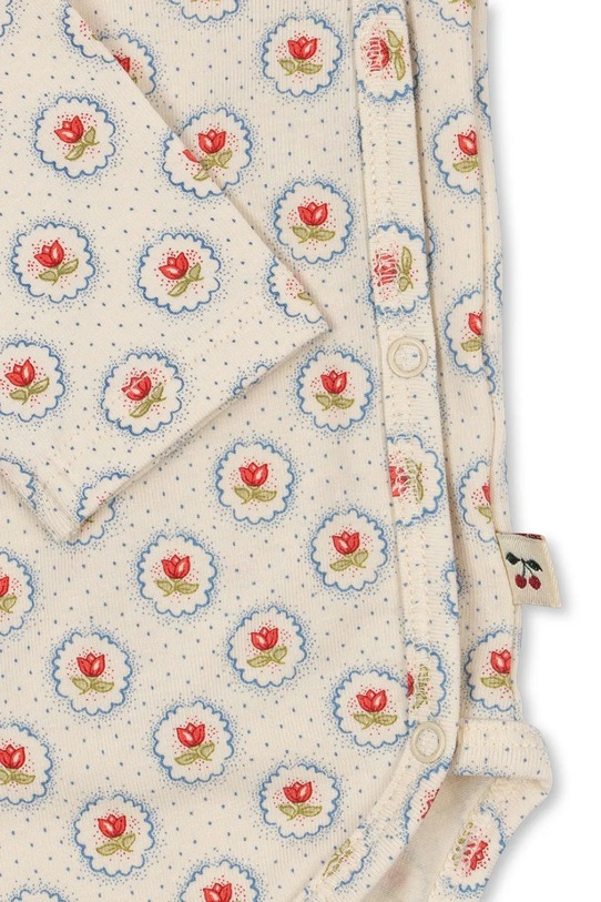 Bodi za bebe Konges Sløjd BASIC LS NEWBORN BODY GOTS bež KS104674.PPY2