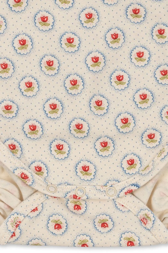 Bodi za bebe Konges Sløjd BASIC LS NEWBORN BODY GOTS KS104674.PPY2 bež