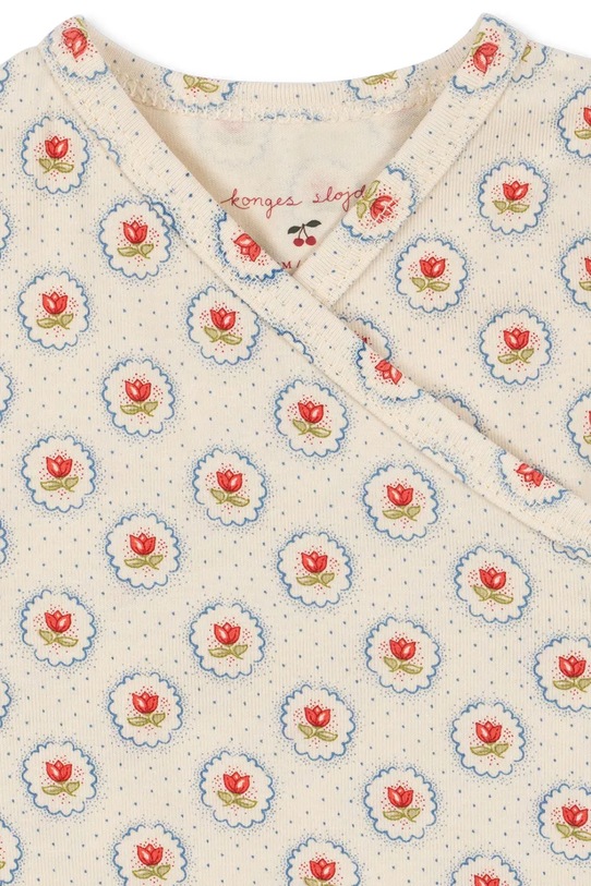 Overal pre bábätká Konges Sløjd BASIC NEWBORN ONESIE GOTS béžová KS104675.PPY2