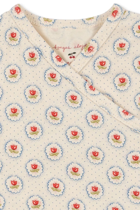 Overal pre bábätká Konges Sløjd BASIC NEWBORN ONESIE GOTS béžová KS104675.PPY2