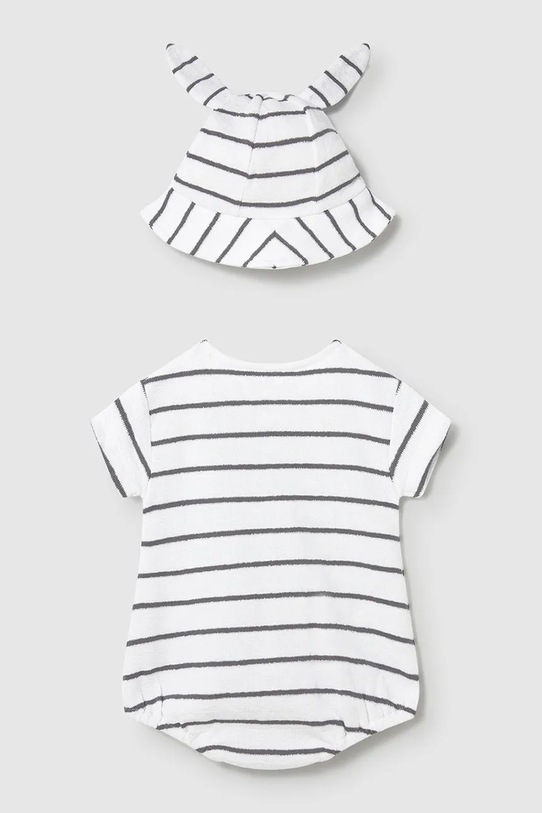 Mayoral Newborn rampers i kapelusz niemowlęcy 1606.1C.Newborn.PPY2 biały SS26