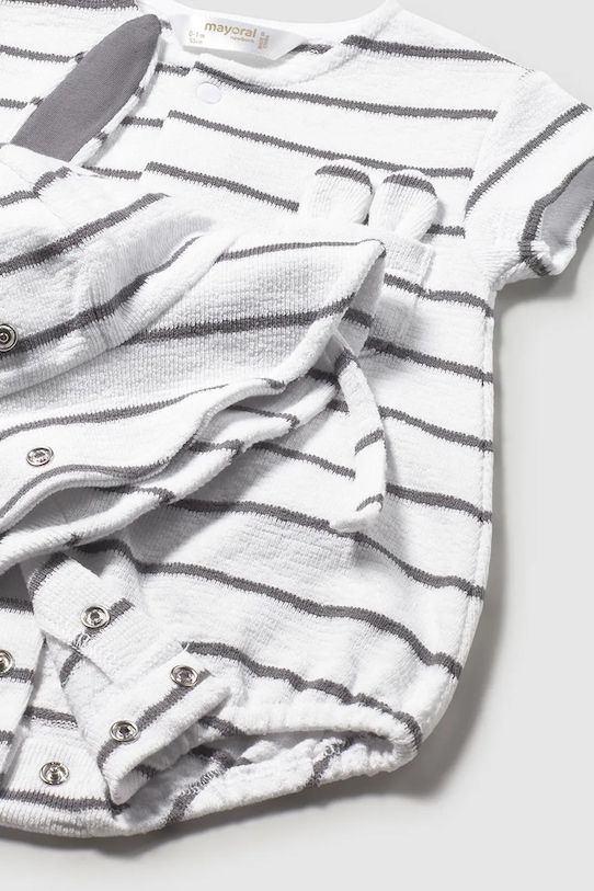 Chłopiec Mayoral Newborn rampers i kapelusz niemowlęcy 1606.1C.Newborn.PPY2 biały