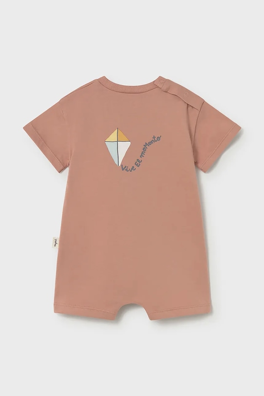 Mayoral Newborn rampers bawełniany niemowlęcy 1646.2A.Newborn.PPY2 różowy SS26