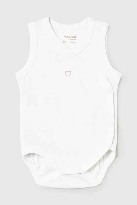 Mayoral Newborn body bawełniane niemowlęce beżowy 1712.1B.Newborn.PPY2