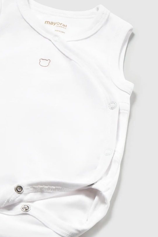 Chłopiec Mayoral Newborn body bawełniane niemowlęce 1712.1B.Newborn.PPY2 beżowy