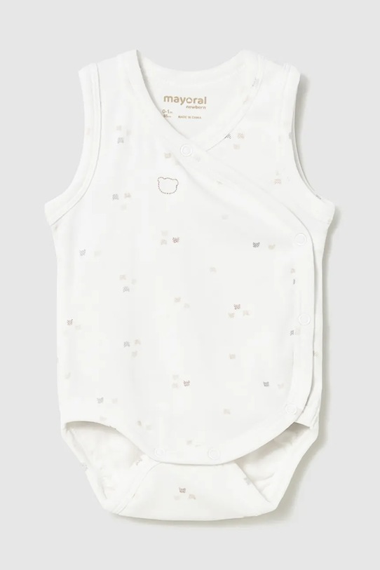 Mayoral Newborn body bawełniane niemowlęce beżowy 1712.1B.Newborn.PPY2
