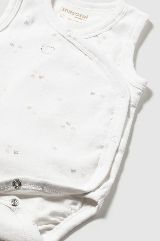 Chłopiec Mayoral Newborn body bawełniane niemowlęce 1712.1B.Newborn.PPY2 beżowy