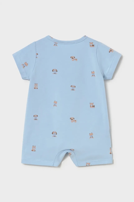 Mayoral Newborn rampers bawełniany niemowlęcy 1717.1D.Newborn.PPY2 niebieski SS26