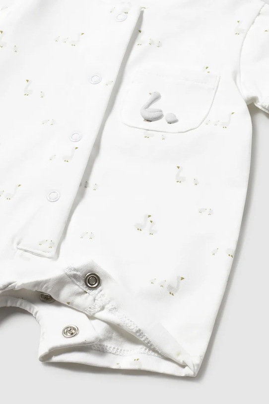Chłopiec Mayoral Newborn rampers niemowlęcy 1727.1A.Newborn.PPY2 biały