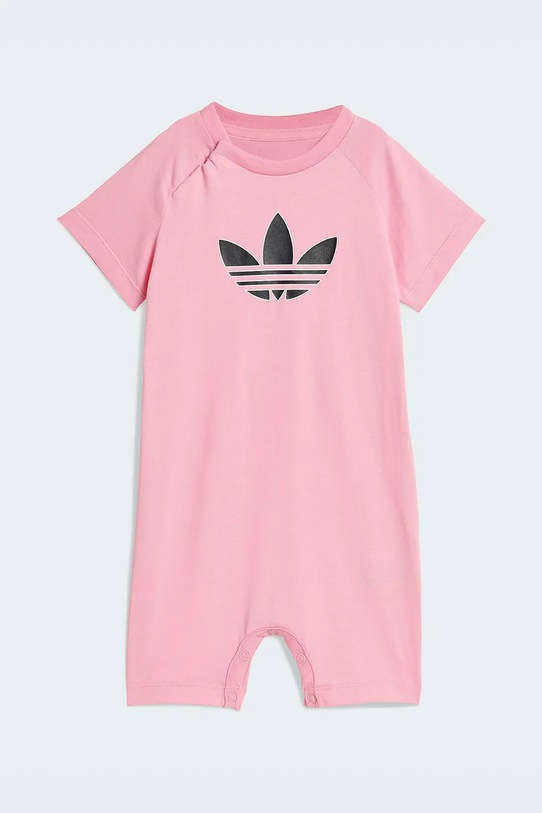 adidas Originals φορμάκι με κοντά μανίκια βρεφικό βαμβακερό KD1048 ροζ SS26