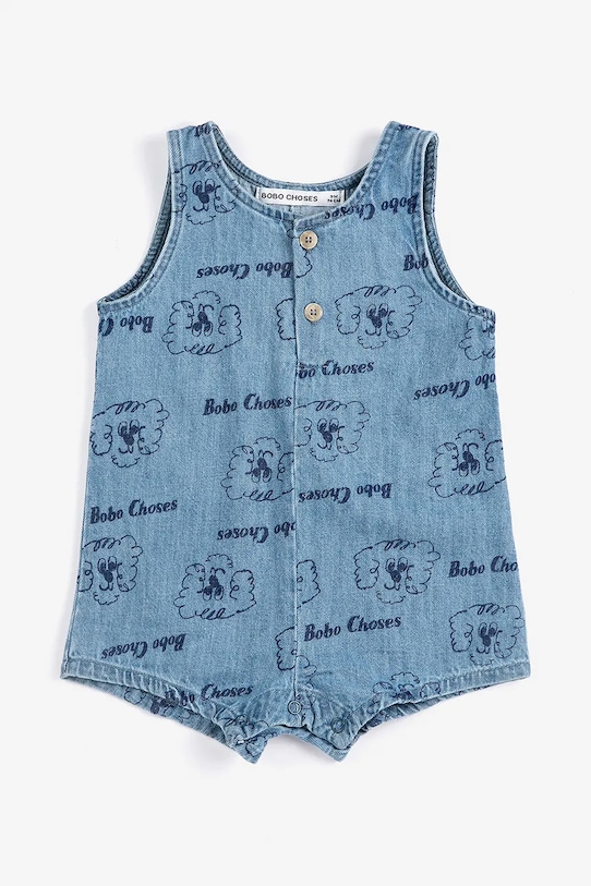 Βρεφικά βαμβακερά φορμάκια Bobo Choses Pickles The Dog 126AB078 μπλε SS26