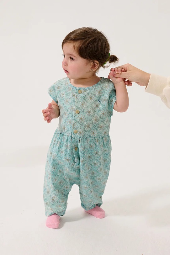 Bobo Choses rampers bawełniany niemowlęcy Daisy Mosaic niebieski 126AB080