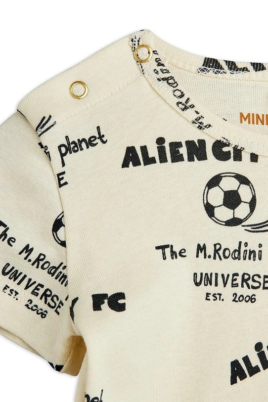 BIMBA Mini Rodini tuta per neonati in cotone Alien City FC 26240100 bianco