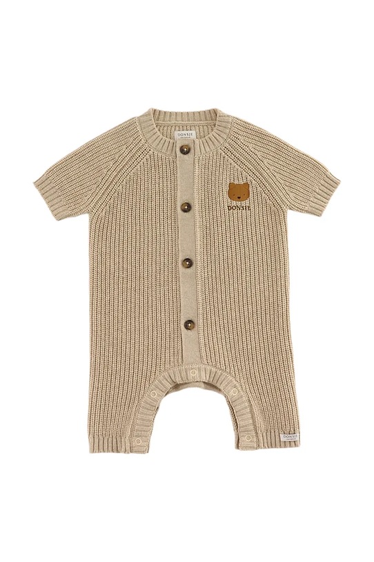 Kombinezon s dodatkom vune za bebe Donsje Dantje Jumpsuit Bear 3047301 bež SS26