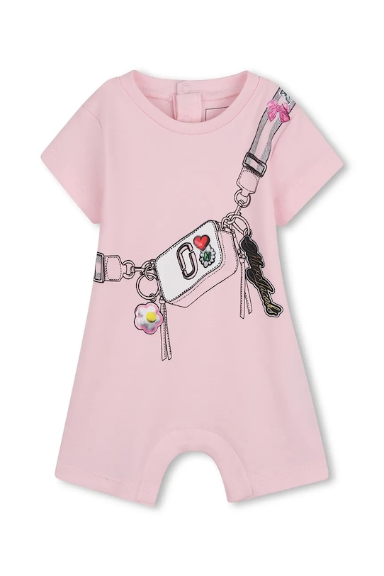 Pamučni kombinezon za bebe Marc Jacobs roza W60807