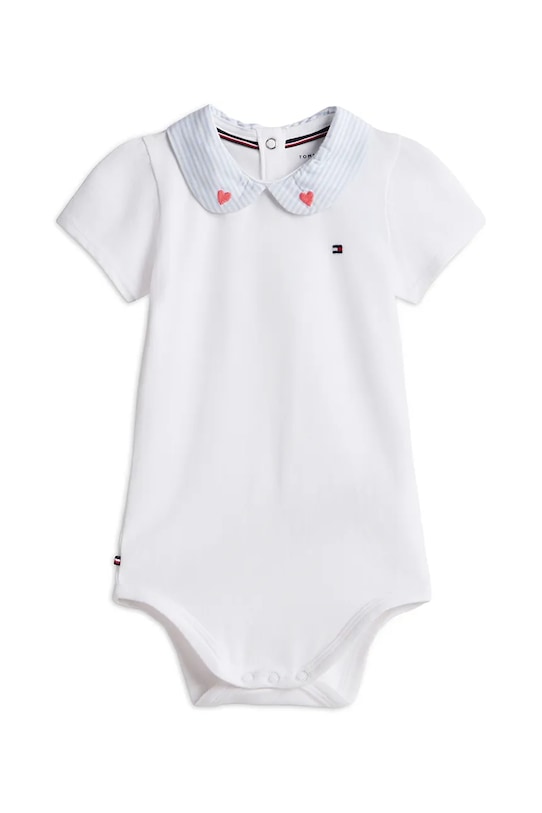 Tommy Hilfiger body dziecięce bawełniane biały KN0KN02364.PPY2