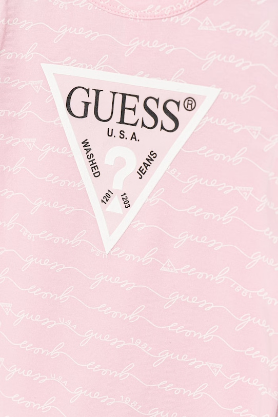 Chłopiec Guess rampers niemowlęcy H6GW00.K6YW1.PPY2.M różowy