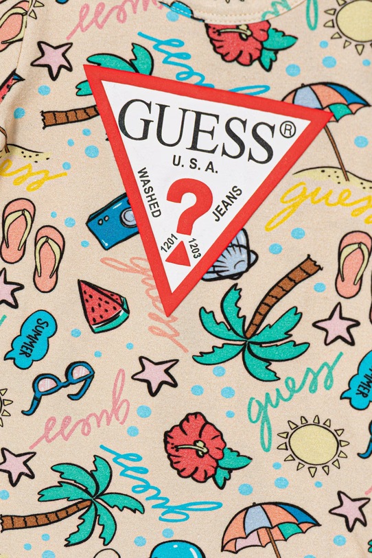 Chłopiec Guess rampers niemowlęcy H6GW00.K6YW1.PPY2.M beżowy