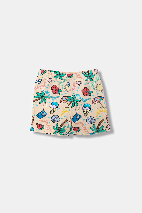 Chłopiec Guess komplet niemowlęcy bawełniany z elastanem H6GW09.K6YW1.PPY2.M żółty