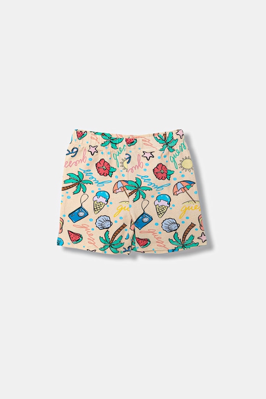 Chłopiec Guess komplet niemowlęcy bawełniany z elastanem H6GW09.K6YW1.PPY2.M żółty