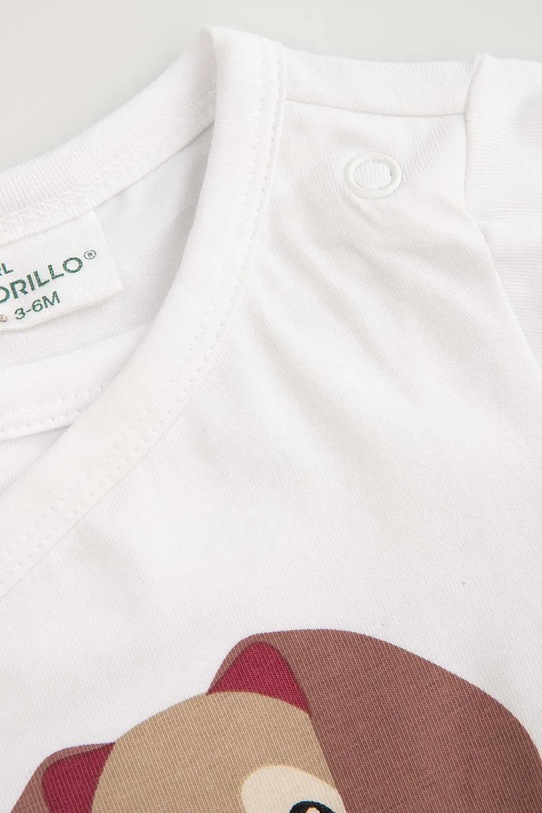 Dječaci Bodi za bebe Coccodrillo WC6112601HBN bijela