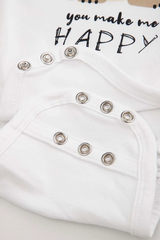 Бебешко боди Coccodrillo бял WC6112601HBN