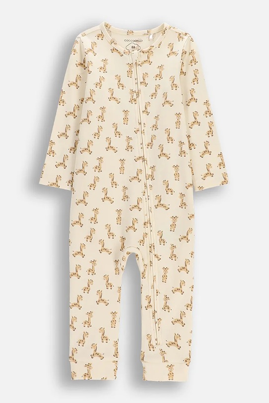 Βρεφική βαμβακερή ρόμπα Coccodrillo Βρεφικό προϊόν μπεζ WC6404205PJS