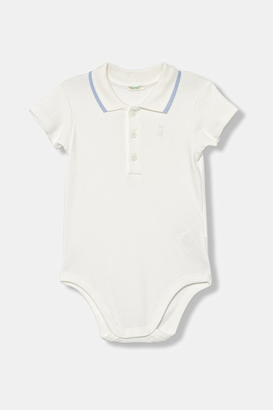 United Colors of Benetton body niemowlęce bawełniane biały 3CDIAB00X.W.Stagionale