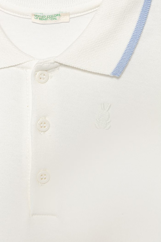 Chłopiec United Colors of Benetton body niemowlęce bawełniane 3CDIAB00X.W.Stagionale biały