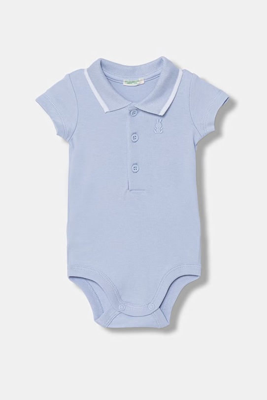 United Colors of Benetton body niemowlęce bawełniane niebieski 3CDIAB00X.W.Stagionale