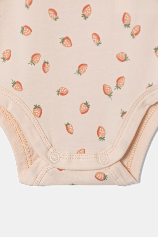 United Colors of Benetton body niemowlęce bawełniane z elastanem 2-pack biały 3WGGAB010.W.Stagionale