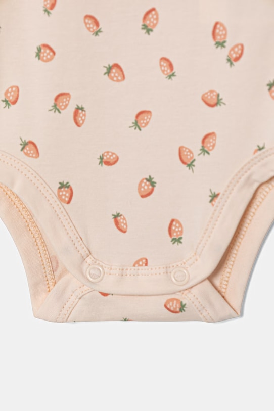 United Colors of Benetton body niemowlęce bawełniane z elastanem 2-pack biały 3WGGAB010.W.Stagionale