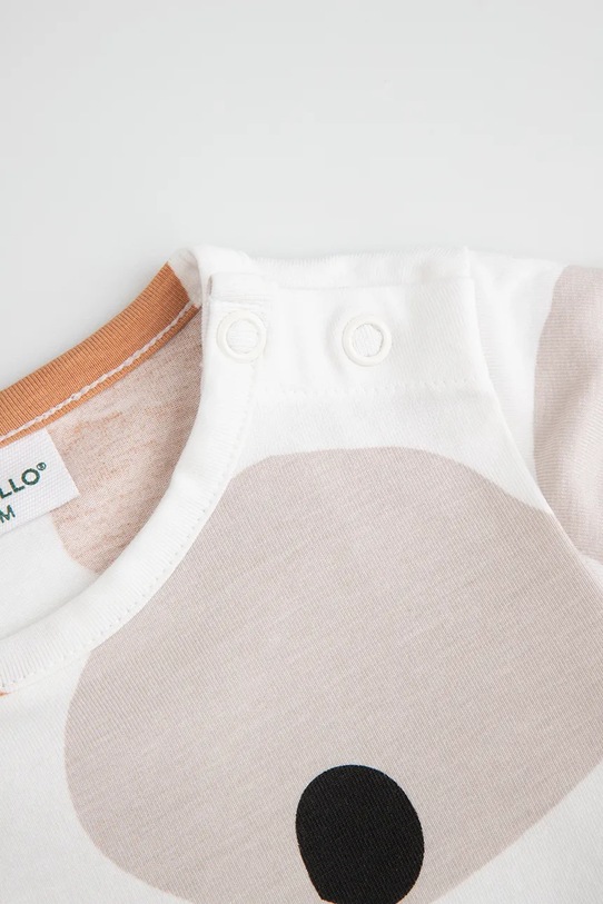 Κοριτσίστικα Coccodrillo Κορμάκι παιδικό βαμβακερό WC6112202HUN μπεζ