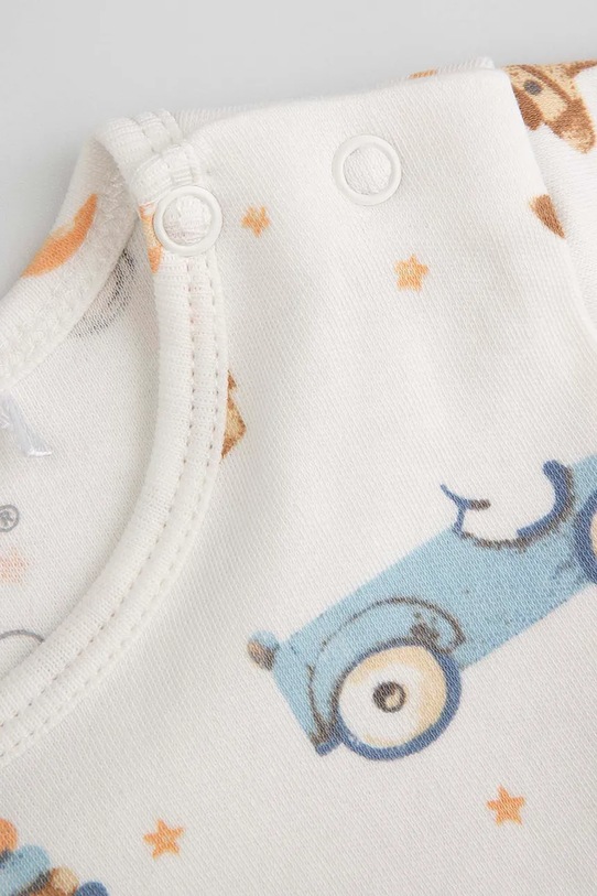 Chłopiec Coccodrillo body dziecięce bawełniane WC6112201MBN beżowy