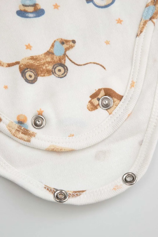 Coccodrillo body dziecięce bawełniane beżowy WC6112201MBN