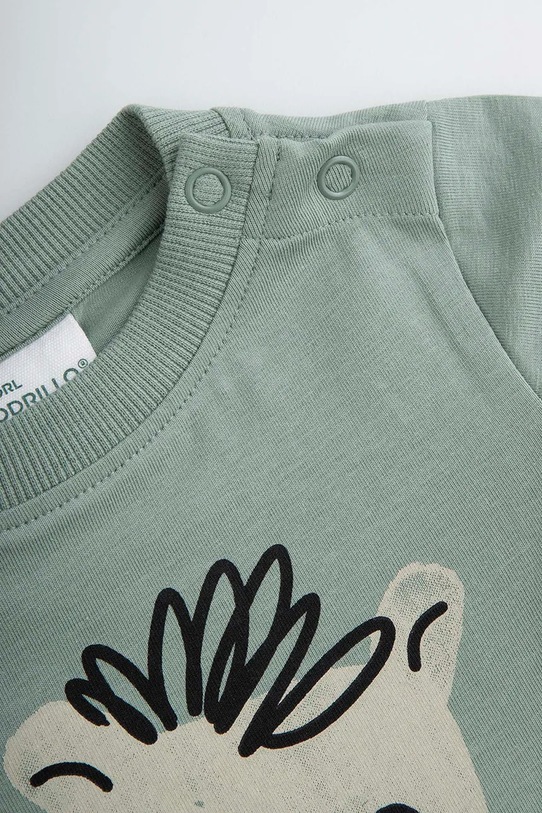 Αγορίστικα Coccodrillo κορμάκι βρεφικό βαμβακερό WC6112202IBN πράσινο