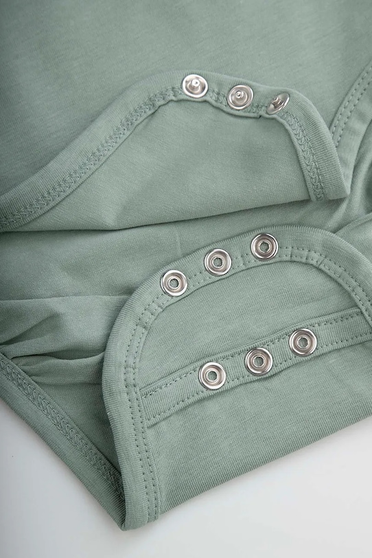 Coccodrillo body niemowlęce bawełniane zielony WC6112202IBN