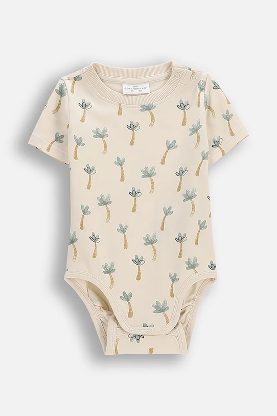 Coccodrillo body za dojenčke bombažno bež WC6112204IBN