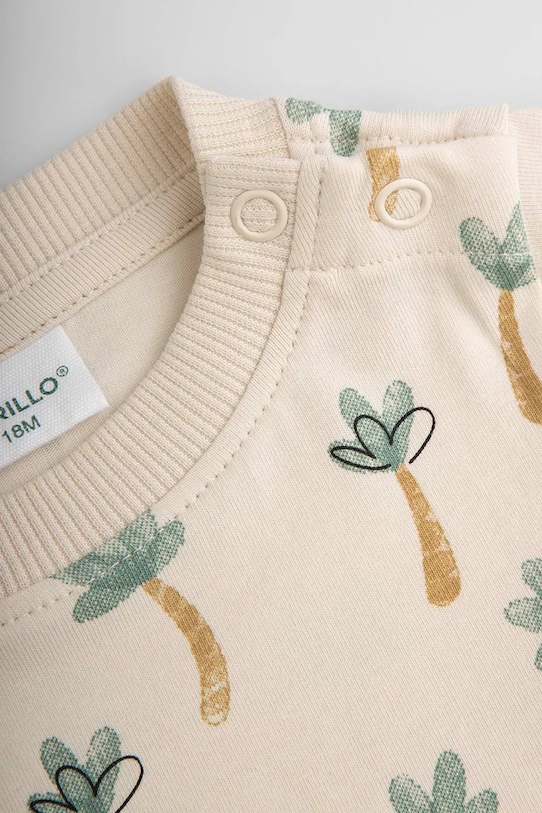 Deklice Coccodrillo body za dojenčke bombažno WC6112204IBN bež