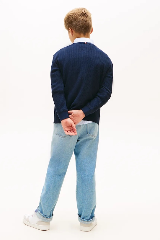 Tommy Hilfiger longsleeve dziecięcy granatowy KB0KB10166.128.176.PPY2