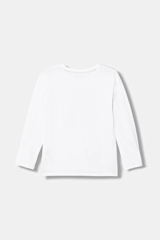 Guess longsleeve bawełniany dziecięcy L6RI00.K8HM4.PPY2 biały SS26