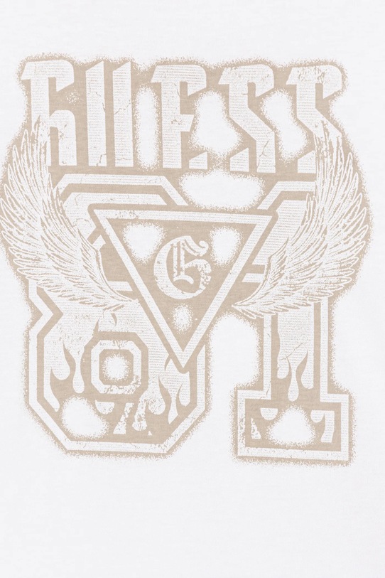 Chłopiec Guess longsleeve bawełniany dziecięcy L6RI00.K8HM4.PPY2 biały